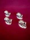 NIB Set of 6 Silver Plated Teapot Place Card Holders  