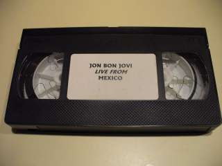Bon Jovi Richie Sambora Fan Club VHS Lot Ultra Rare Live Footage Not 