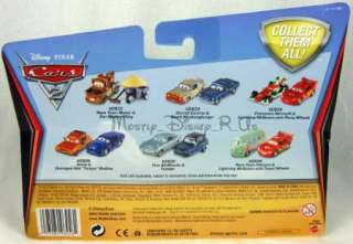 Disney Pixar CARS 2 Race Team Fillmore Lightning Mcqueen W/Travel 