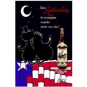 11x 14 Poster. Puerto Rican flag  Matusalem Rum Ad  Poster. Decor 