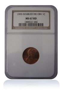 NGC MS67 RD 1995 DDO Lincoln Cent Penny Doubled Die Obverse ERROR Coin 