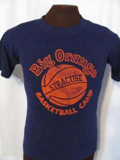   GREY TAG SYRACUSE ORANGEMEN BASKETBALL CAMP 80s retro t shirt M  