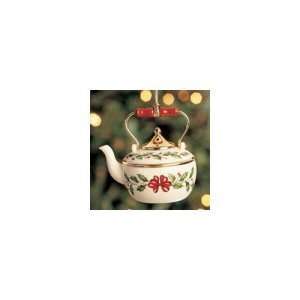  Lenox Holiday Tea Kettle Ornament 