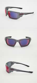 New Mens Oakley Sunglasses Scalpel Dark Grey Red Iridium oo9095 04 