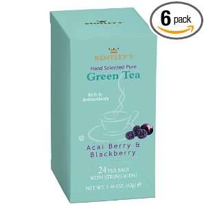 Bentleys Finest Tea Royal Acai Berry Blackberry Green Tea, 24 Count 