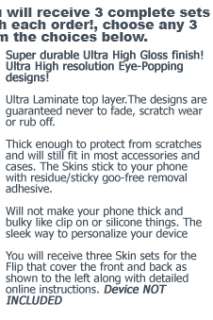 Skin for Blackberry Pearl Flip faceplate case cover new  