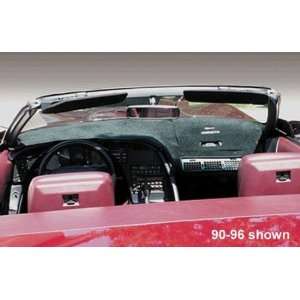  90 93 Corvette Black Dash Mat with Embroidered Design Automotive