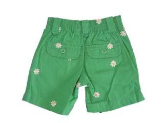 New Osh Kosh BGosh Girls Shorts Toddler 2T 5T Green  