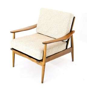 Danish Mid Century Modern Lounge Chair New Upholstery  