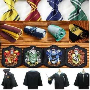 Chunseblanking Harry Potter Accessory Cape Robe Costume Badge Neck Tie 