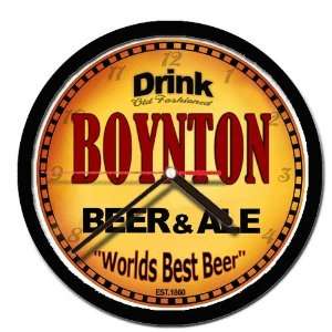  BOYNTON beer and ale cerveza wall clock 