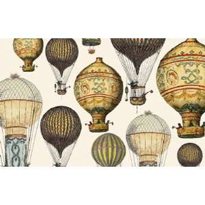  Antique Hot Air Balloons Decorative Gift Wrap Paper 