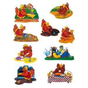  Little Red Hen Felt Figures for Flannelboards Toys 
