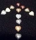 Metallic Heart Scrapbooking Embellishments   12 pcs   RFB15 C
