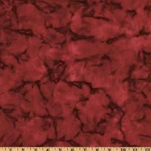  44 Wide Kaufman Prisma Dye Batik Garnet Fabric By The 