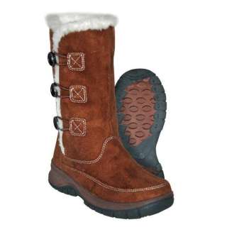Itasca CHLOE Womens Brown Suede Faux Fur Winter Snow Boot  
