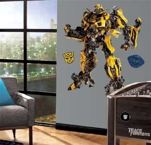 New Giant BUMBLEBEE WALL DECALS Transformers Stickers 034878826240 