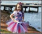 Red White Blue Navy Royal 4th of July Patriotic tutu ONLY 12m   size 9 