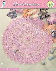 Peach Blossoms Doily, Floral Beauties crochet pattern  