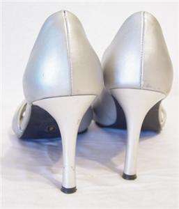 FASHION BUG Silver Gray HIGH HEEL Shoes Women 8  
