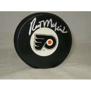  Signed Rick MacLeish Puck   Flyers NHL JSA   Autographed 