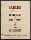 LUCAS BMC Morris MG Riley Spare Parts List 1956 CCE900E