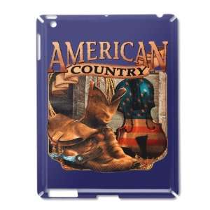   Case Royal Blue of American Country Boots And Fiddle Violin Cowboy