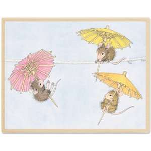   Mouse Mounted Rubber Stamp 3.75X5 Free Fallin 