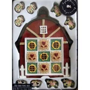   Home Tic Tac Toe Game Decorative Set   Farm & Animals