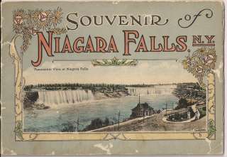 Vintage Souvenir Booklet of Niagara Falls New York Panoramic Views 