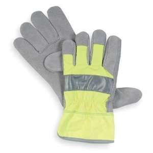 High Visibility Leather Gloves, Shoulder Split Cowhide Glove,Leather P