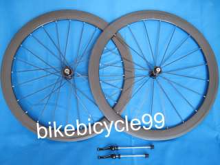 60mm * Full Carbon 3K Road Bike 700C Clincher Wheelset Complete Wheel 