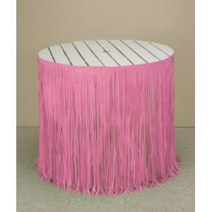  Pink Fringe Table Skirts 