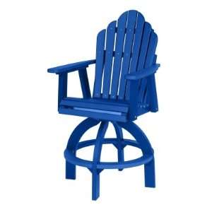  Cozi Back Swivel Bar Chair   Pacific Blue Patio, Lawn 