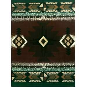  South West Native American Area Rug 8 Ft X 10 Ft Burgundy 