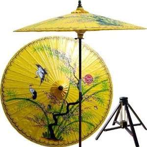  7 ft. Tall Asian Splendor Umbrella (Sunburst Yellow)  NO 