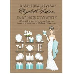  Blue Sassy Bridal Registry Invitation Health & Personal 