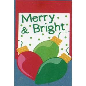  Merry & Bright Holiday House Flag 28 X 40 Cut Flag 