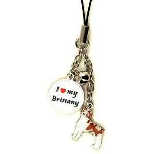 Brittany Spaniel Dog Cell Phone Charm