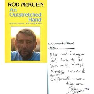com Rod McKuen Autographed/Hand Signed An Outstretched Hand Book 
