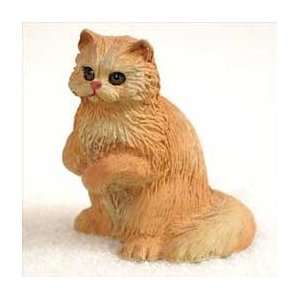  Red Persian Miniature Cat Figurine