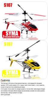 SYMA S107 Metal 3 Channels RC Mini Helicopter Gyro  