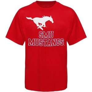  SMU Mustangs Crimson Impact T shirt