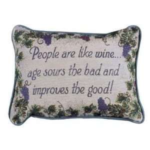  People Are Like Wine Decorative Tapestry Toss Pillow Made 