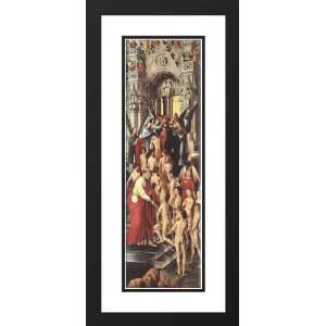  Memling, Hans 13x24 Framed and Double Matted Last Judgment 