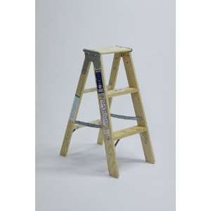   Ladder 1311 03 250 Pound Duty Rating Type 1 Stocky Wood Stepladder, 3