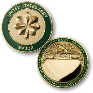  U.S. Army Major Engravable Challenge Coin 