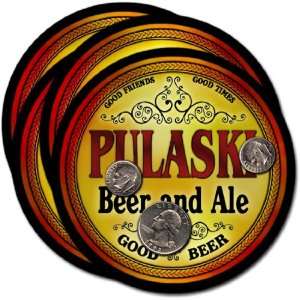  Pulaski, VA Beer & Ale Coasters   4pk 