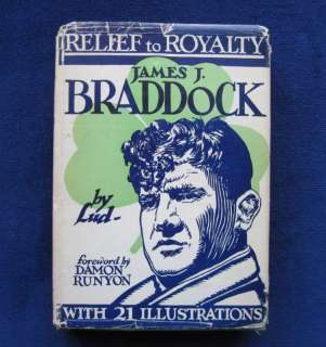 BIO. of JAMES L. BRADDOCK BOXING CHAMP SIGNED by AUTHOR  