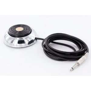   GEM Heavy Duty Round Metal Foot Pedal with Phono Tip 